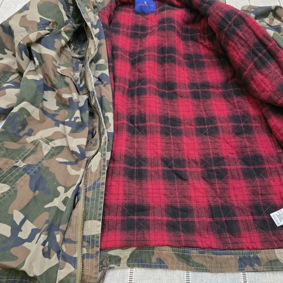 Aeropostale Warm Jacket Mens Camouflage  Size Large Hooded - Picture 3 of 11